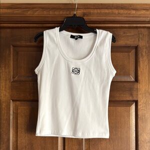EGO white tank top with logo -Size L
